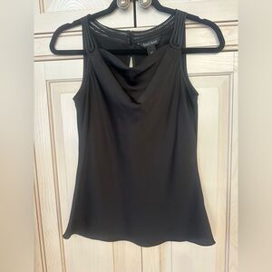 White House Black Market Women's  Drape Neck Sleeveless Top, Size XXS